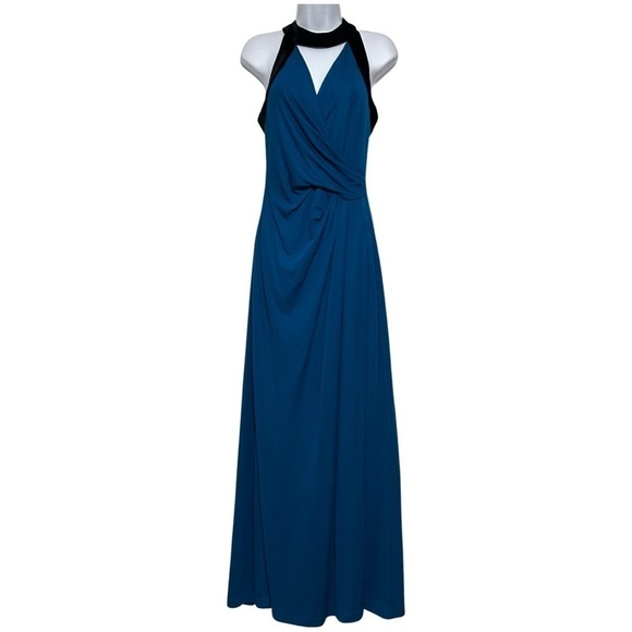 Halston Herritage NWT MAXI DRESS MEDIUM - Picture 3 of 10